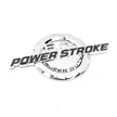 6.0L Powerstroke Emblem for POWER STROKE SUPER DUTY Badge Ford F250 (Black/Chrome/Red) 2-Pack