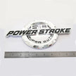 6.0L Powerstroke Emblem for POWER STROKE SUPER DUTY Badge Ford F250 (Black/Chrome/Red) 2-Pack