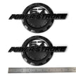6.7L Powerstroke Emblem Badge for 2011-2024 Ford Super Duty F250 F350 (Black/Chrome/Red) 2-Pack