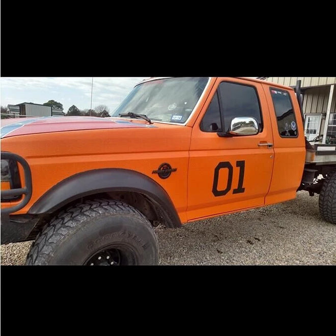 6.7L Powerstroke Emblem Badge for 2011-2024 Ford Super Duty F250 F350 (Black/Chrome/Red) 2-Pack