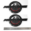 7.3L Powerstroke Emblem 3D Badge for Ford Super Duty F250 F350 F450 (Black/Chrome/Red) 2-Pack