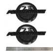 7.3L Powerstroke Emblem for Ford Super Duty International 3D Badge (Black/Chrome/Red) 2-Pack